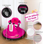 Costzon 12V Kids Ride On Bumper Car, Electric Bumper Car w/Dual Joysticks, Remote Control, 360° Spin, Slow Start Function, LED Lights & Fun Music, Adjustable Safety Belt, Soft Bumper (Pink)