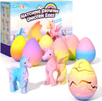 🎁 Unicorn Hatching Rainbow Eggs for Kids - 6 Pack Unicorn Toys Craft Kits for Boys & Girls