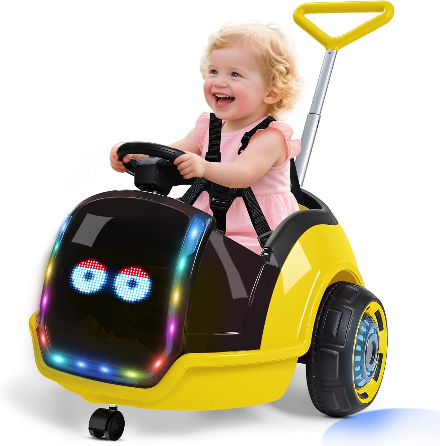 🎉Grand Opening – 50% Off!⏰️ ✨ Kids Ride On Toy with Remote Control, LED Lights & Music | Ages 1–3
