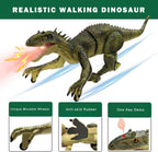 ⏰Kids' Gifts 💥 Remote Control Dinosaur Jurassic T Rex Toys for Boys Electronic RC Spray Raptor Walking Roaring Tyrannosaurus Rex Realistic 18.1" Rechargeable Birthday Gift for Kids Girls 3 4 5 6 7