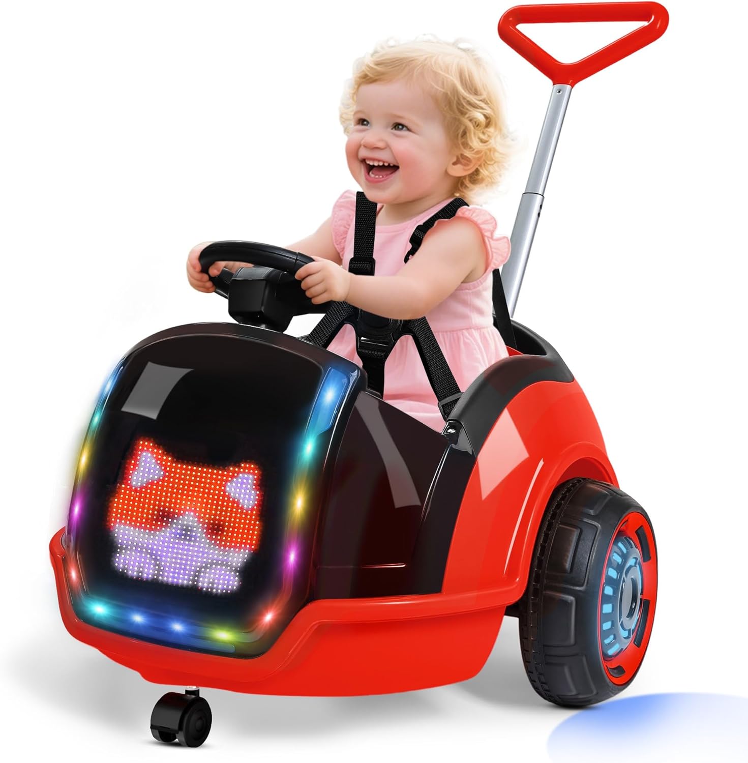 🎉Grand Opening – 50% Off!⏰️ ✨ Kids Ride On Toy with Remote Control, LED Lights & Music | Ages 1–3