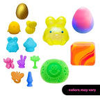 Easter Style Squishy Toy Bundle - Original Retail Packaging Sensory Stress Balls for Kids & Adults - Easter Basket Stuffers - Various Textures & Fillings - Ages 3+ Perfect Best Easter Gift for boys girls