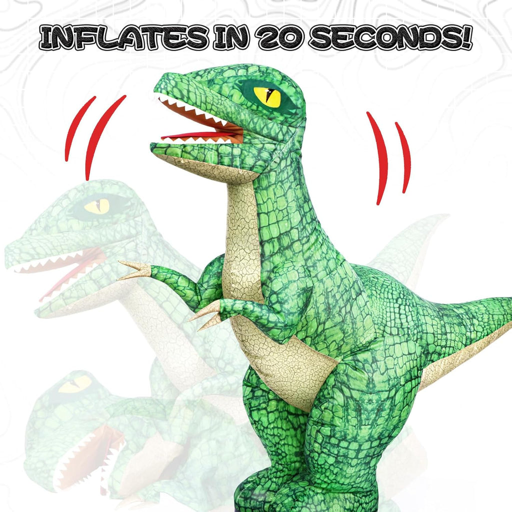 2.4GHZ Remote Control Inflatable Dinosaur Toy for Kids,Electric Toy Dinosaur with 360°Rotation,Forward & Backward,Rechargeable Walking Dinosaur Toy for Boys Kids Age 6-8 8-12 Birthday Gifts