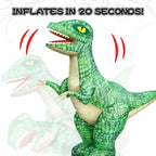 2.4GHZ Remote Control Inflatable Dinosaur Toy for Kids,Electric Toy Dinosaur with 360°Rotation,Forward & Backward,Rechargeable Walking Dinosaur Toy for Boys Kids Age 6-8 8-12 Birthday Gifts