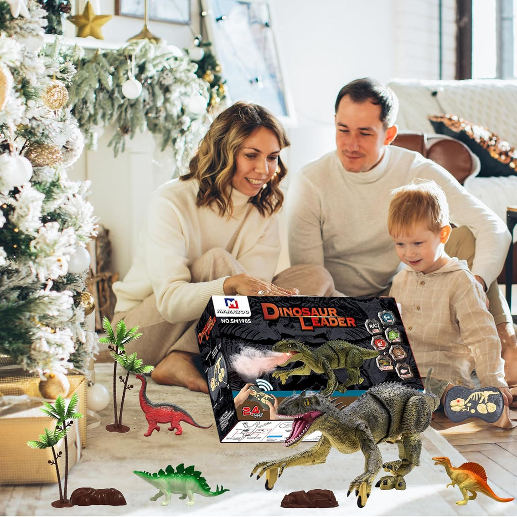 ⏰Kids' Gifts 💥 Remote Control Dinosaur Jurassic T Rex Toys for Boys Electronic RC Spray Raptor Walking Roaring Tyrannosaurus Rex Realistic 18.1" Rechargeable Birthday Gift for Kids Girls 3 4 5 6 7