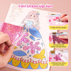 🎁 4 in 1 Princess Art Craft Kits, Foil Crafts Art Fun & Gem Painting 🐰