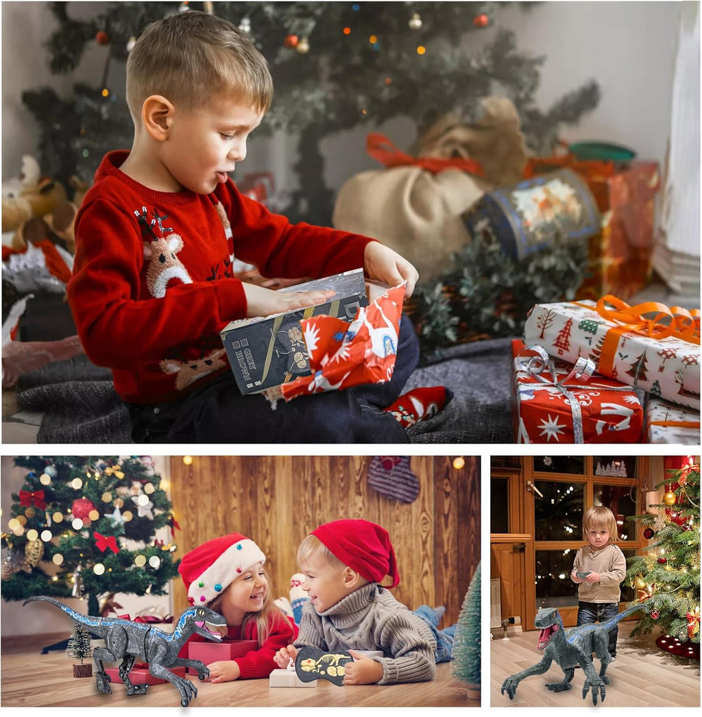 ⏰Kids' Gifts 💥 Remote Control Dinosaur Jurassic T Rex Toys for Boys Electronic RC Spray Raptor Walking Roaring Tyrannosaurus Rex Realistic 18.1" Rechargeable Birthday Gift for Kids Girls 3 4 5 6 7