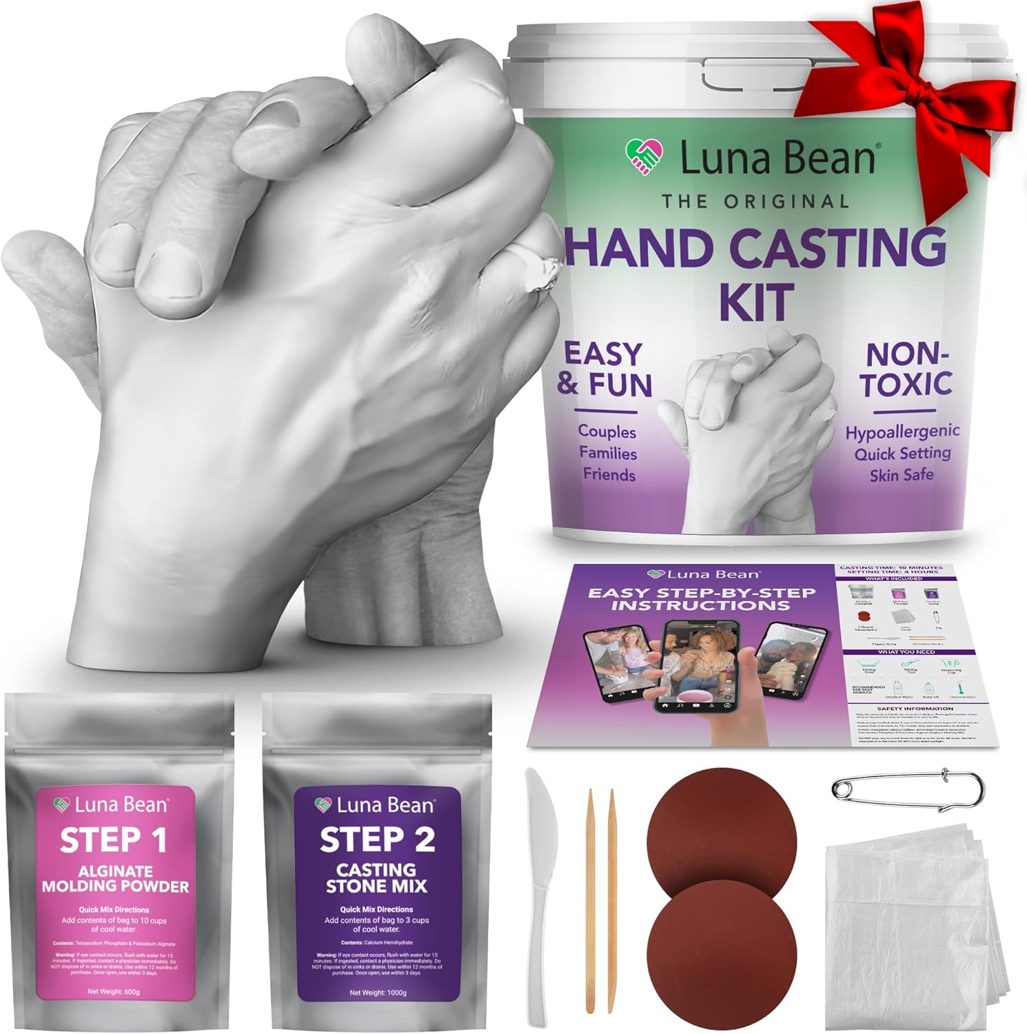 Hand Casting Kit – The Original Hand Mold Kit for Couples –