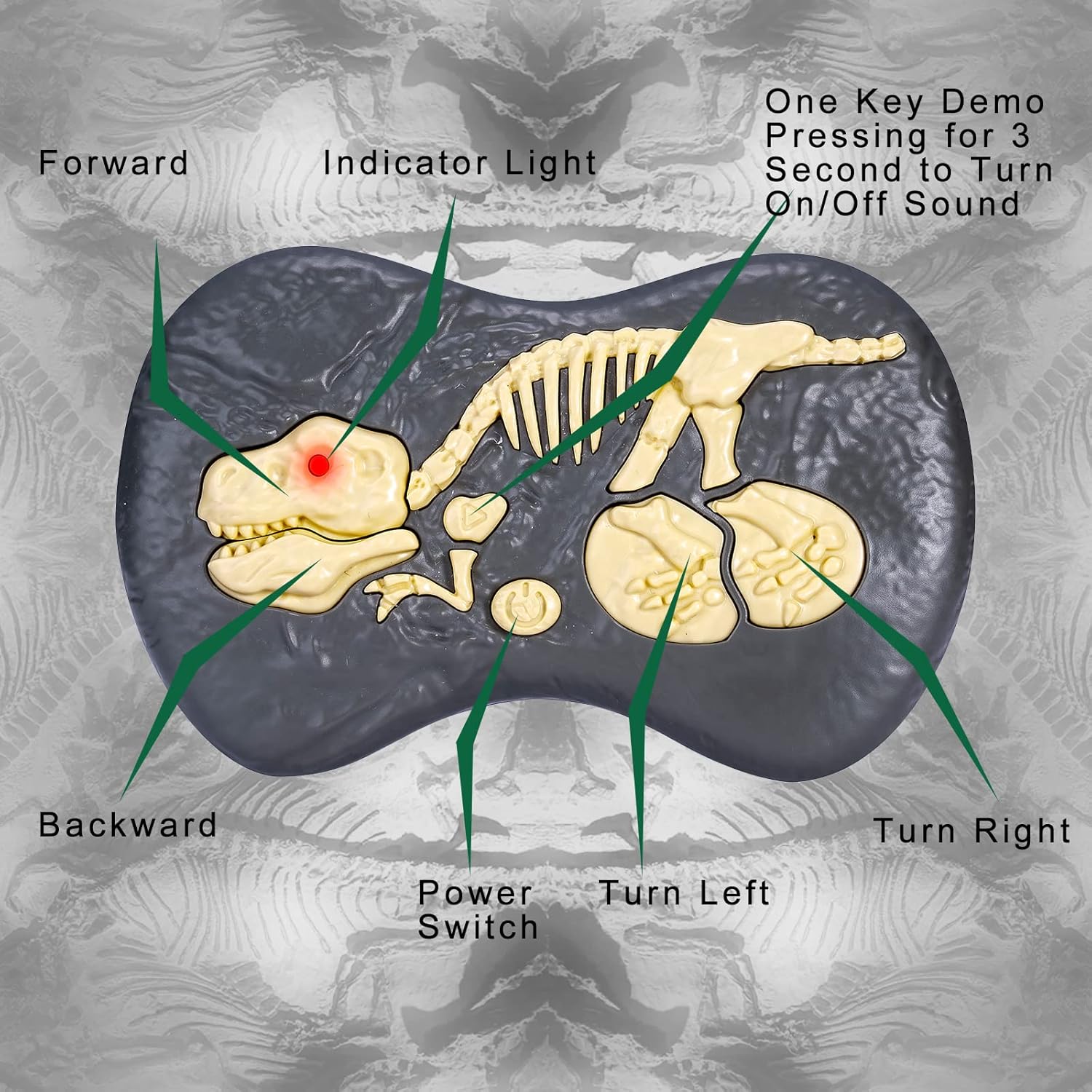 ⏰Kids' Gifts 💥 Remote Control Dinosaur Jurassic T Rex Toys for Boys Electronic RC Spray Raptor Walking Roaring Tyrannosaurus Rex Realistic 18.1" Rechargeable Birthday Gift for Kids Girls 3 4 5 6 7