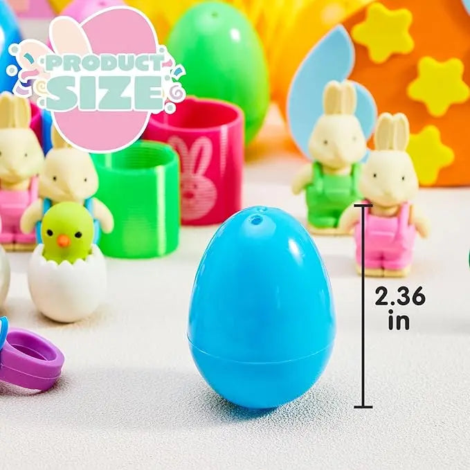 36pcs/48pcs/60pcs/80pcs/100pcs/120pcs/144pcs/160pcs/200pcs Prefilled Easter Eggs Toys