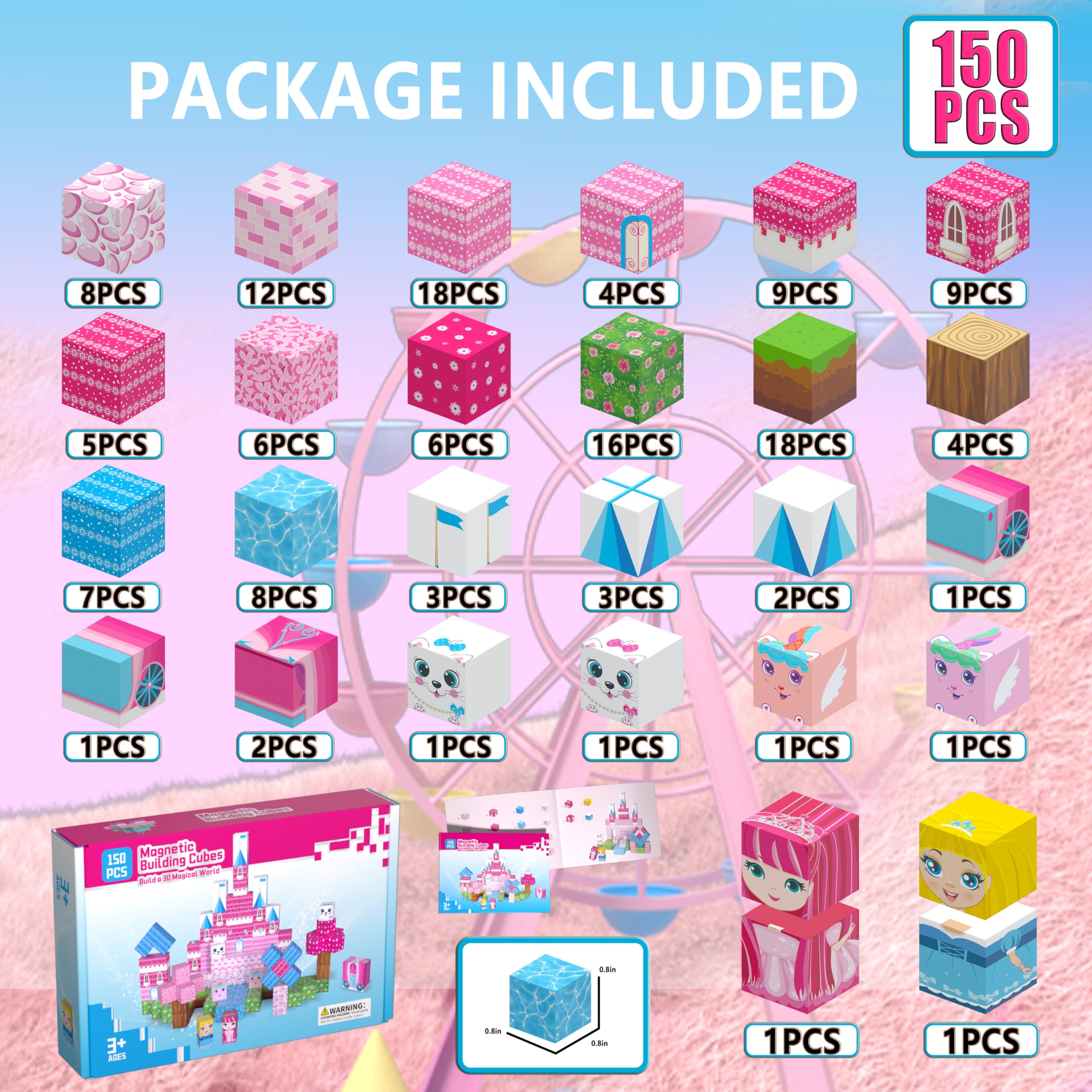 🏗️ Minecraft‑Style Pixel World | 3D Magnetic Blocks Building Se